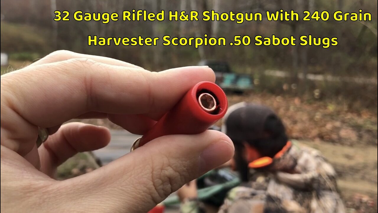 32 Gauge Rifled H&R With Harvester Scorpion 240 Grain .50 Sabot