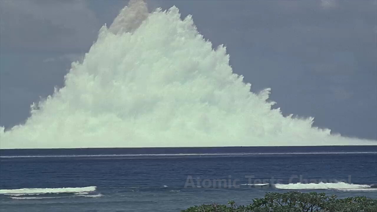 -150 uncut footage of underwater atomic blast 1958