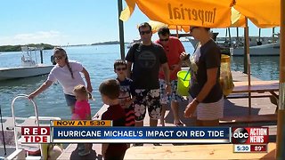 Hurricane gave some areas red tide relief