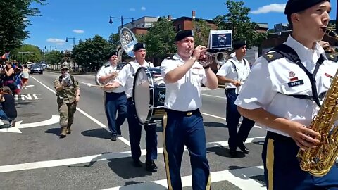 at the start of the Puerto Rican parade