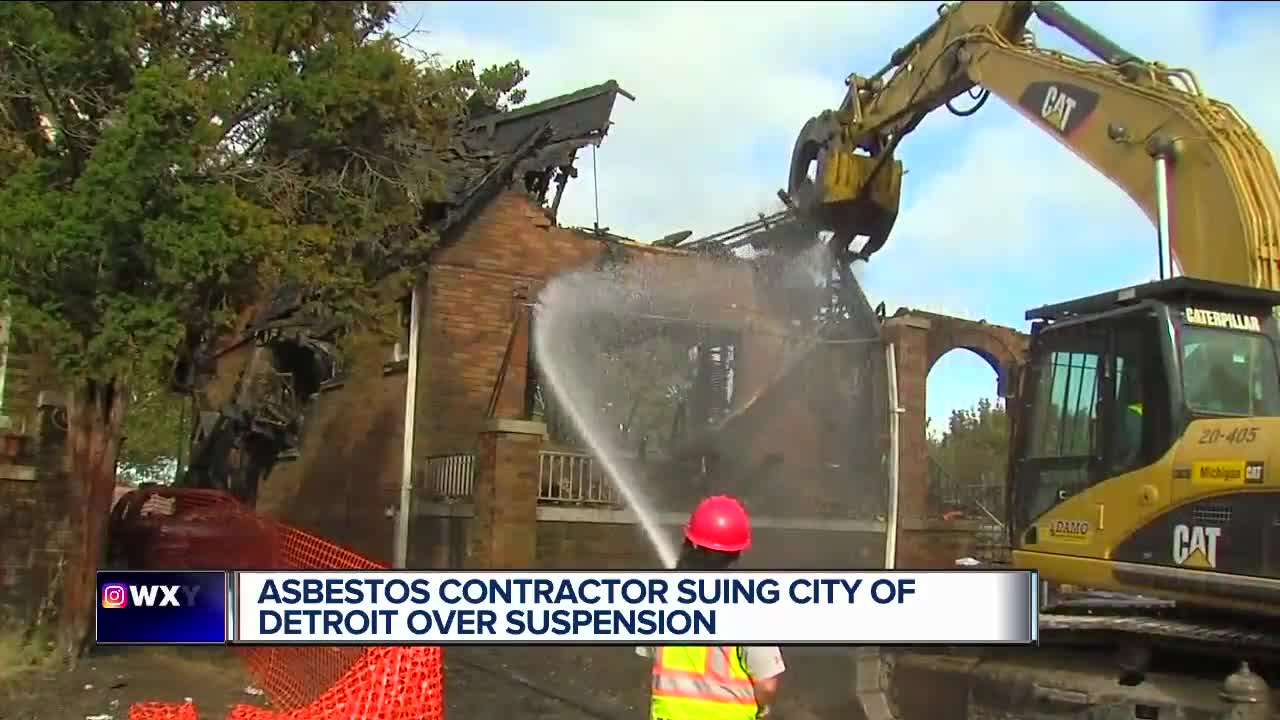 Detroit suspends major asbestos abatement contractor, which could delay blight fight