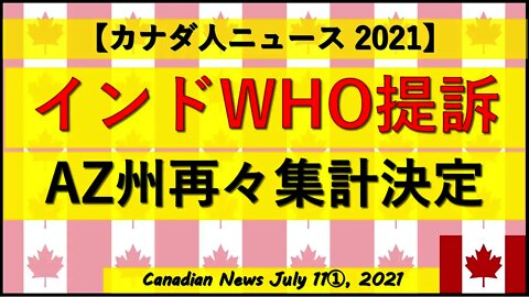 インドWHO提訴 AZ州再々集計決定 PA州パニック