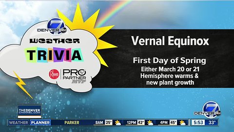 Weather trivia on March 18: What's the first day of spring called?