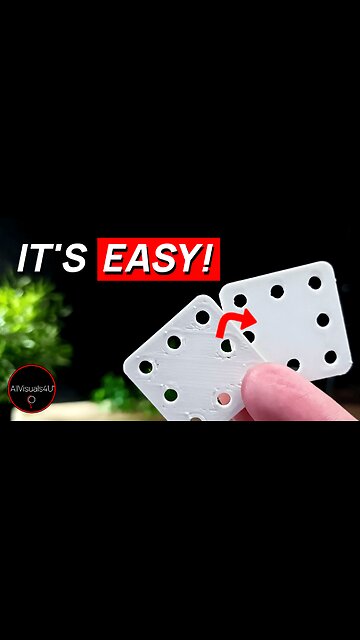 🔥 Get Rid Of Holes And Stripes - 3D Print Quality Comparison - 3D Print Ironing | #Shorts