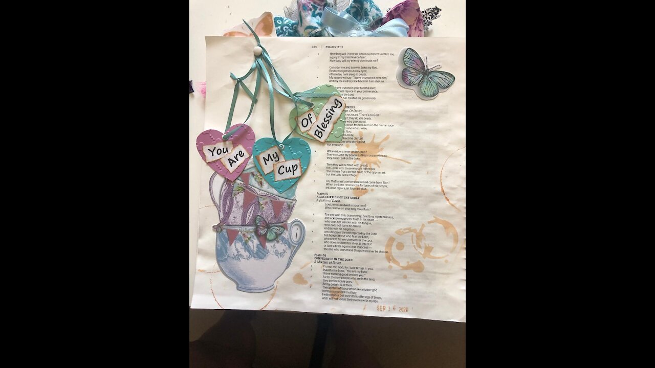 Let's Bible Journal Psalm 16 (from Lovely Lavender Wishes)
