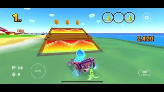 Mario Kart Tour - SNES Koopa Troopa Beach 2T Gameplay
