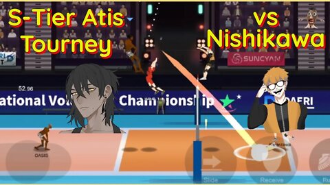 The Spike Volleyball - Mobile Update - S-Tier Atis vs S-Tier Nishikawa In Bizarre Tournament