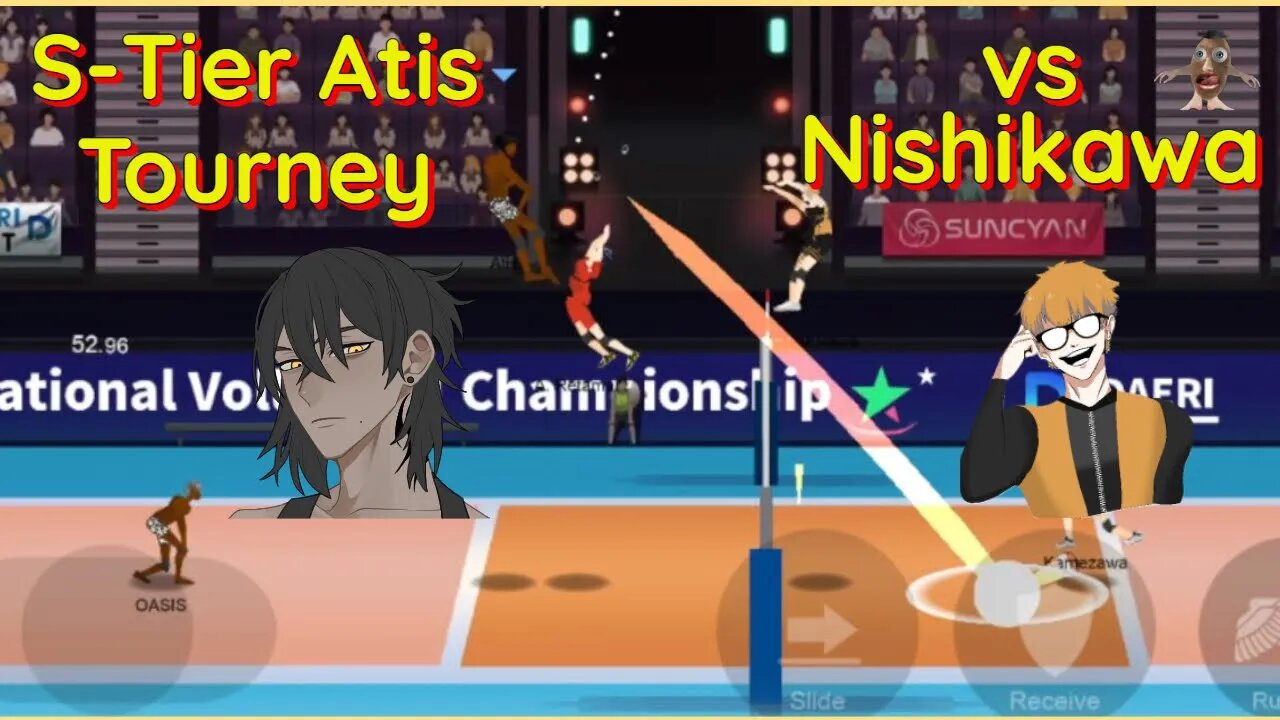The Spike Volleyball - Mobile Update - S-Tier Atis vs S-Tier Nishikawa In Bizarre Tournament