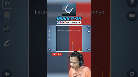Letakkan bola di kotak oranye | Brain It On level 23
