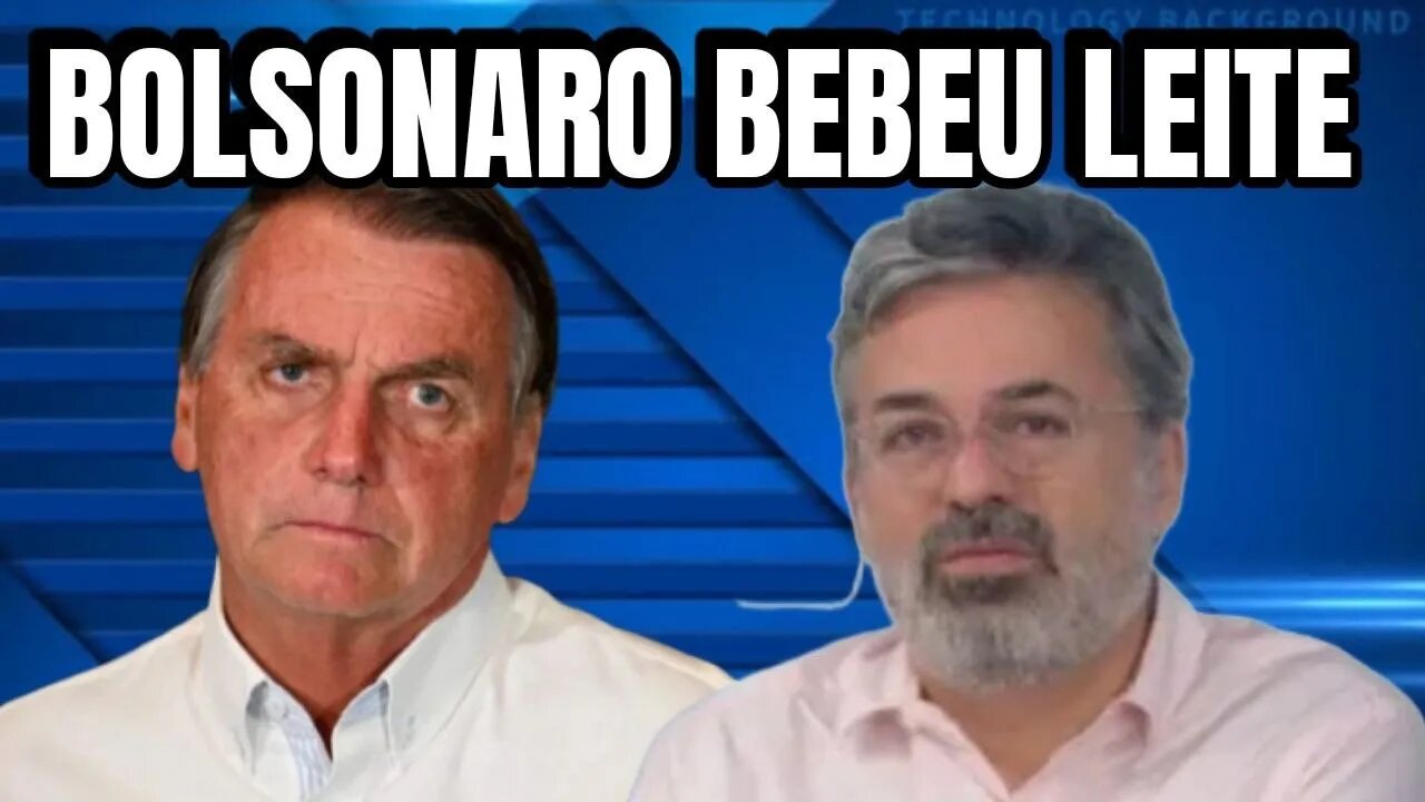 Bolsonaro bedeu leite durante uma live