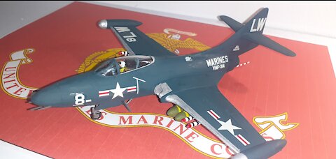 Grumman F9F Panther,1/72 Matchbox model kit building