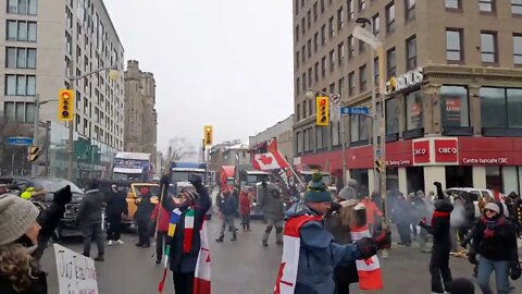 Truckers Freedom Convoy Ottawa Dance Party Feb 5th 2022