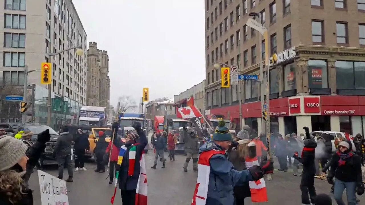 Truckers Freedom Convoy Ottawa Dance Party Feb 5th 2022