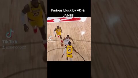 #FURIOUS #BLOCK BY #ad #james #nba #nba2k23