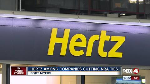 Hertz and others cut ties with NRA
