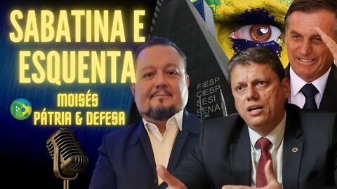 Tarcísio Sabatinado e Esquenta da Entrevista Com PR
