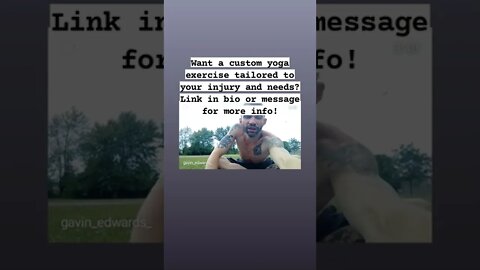 This is a section of a yoga therapy class I did for a friend.