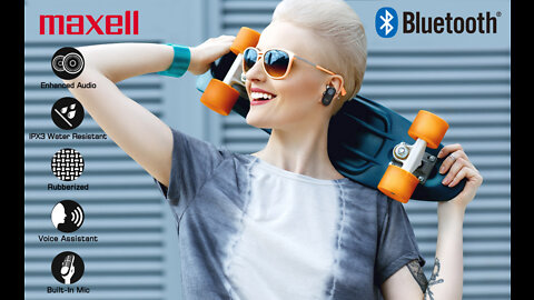 Maxell High Fidelity True Wireless Earbuds| Bluetooth 5.0 20HRS of Playtime| Water Resistant