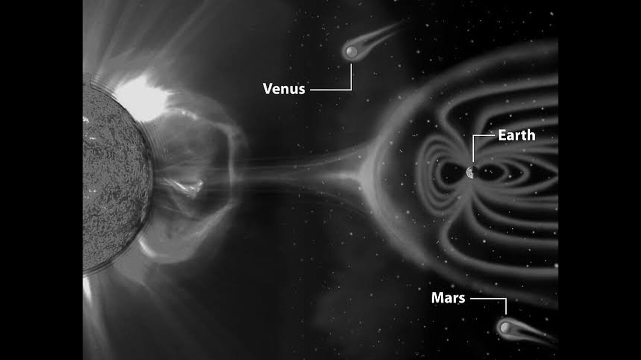 Earth mag field vs Venus mag field