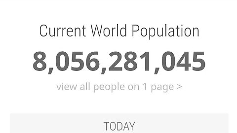 EARTH POPULATION 8.056.281.045