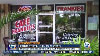 4 area restaurants temporarily closed