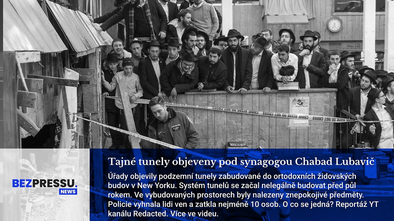 Tajné tunely objeveny pod synagogou Chabad Lubavič