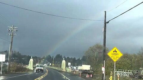Rainbow 🌈 wide view #astoria