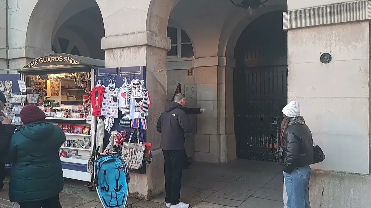 Oi get out next time have your ID ready #horseguardsparade