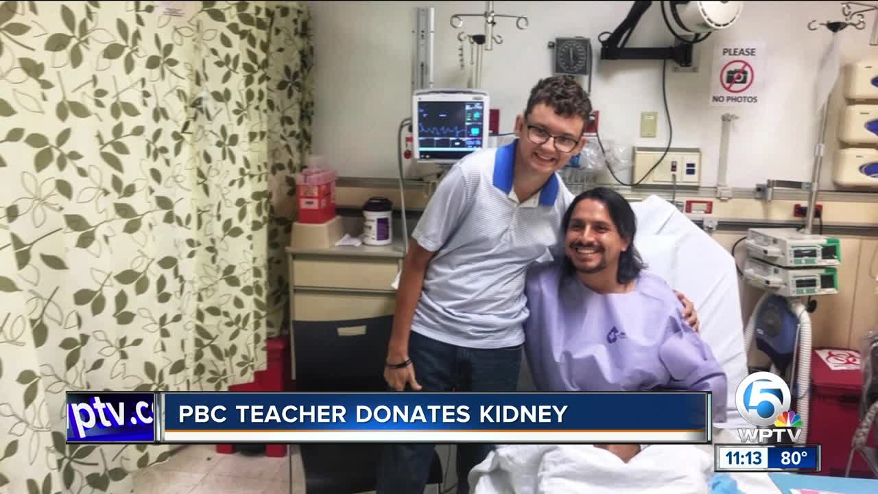 Palm Beach County teacher donates kidney