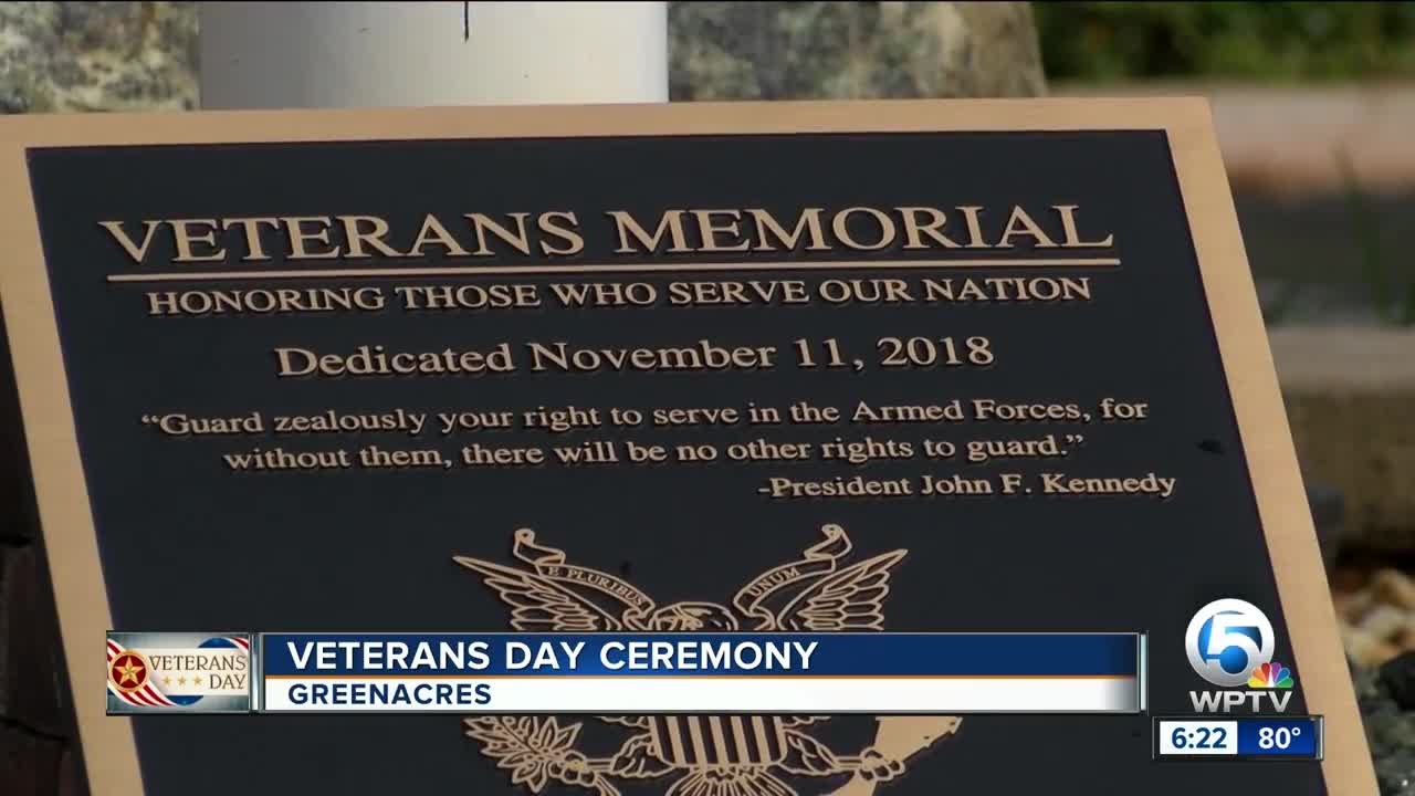 Greenacres holds their first Veterans Day celebration