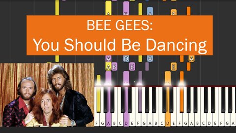 Bee Gees - You Should Be Dancing (Keyboard and Organ Tutorial)