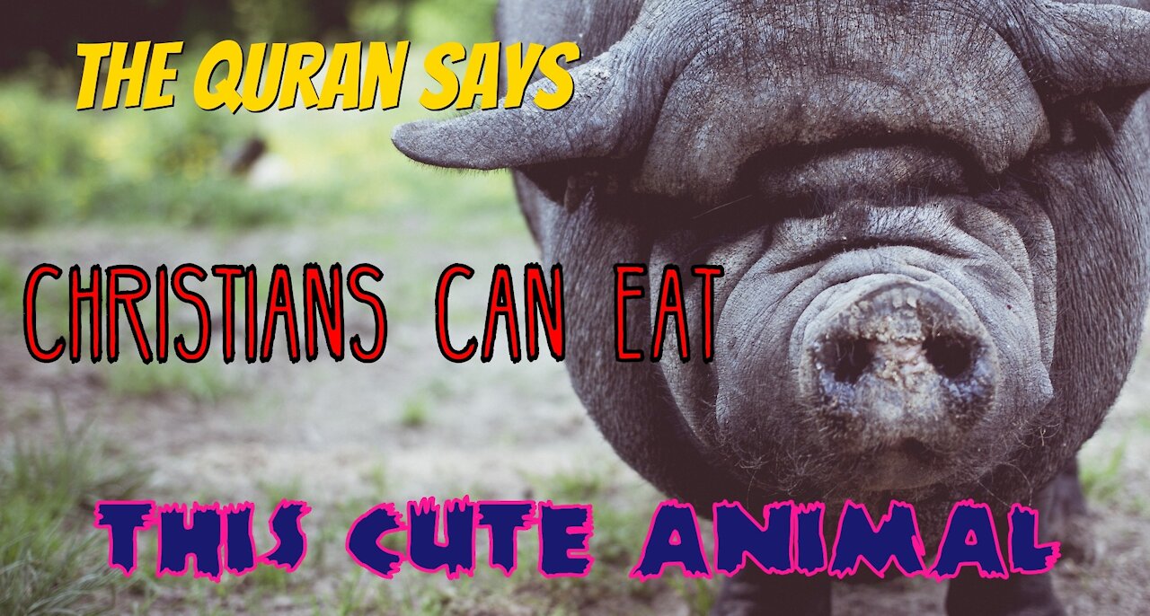 The quran says Christians can eat pork