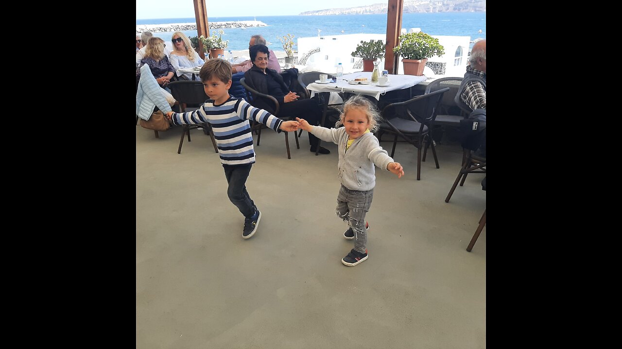 brother and sister dancing