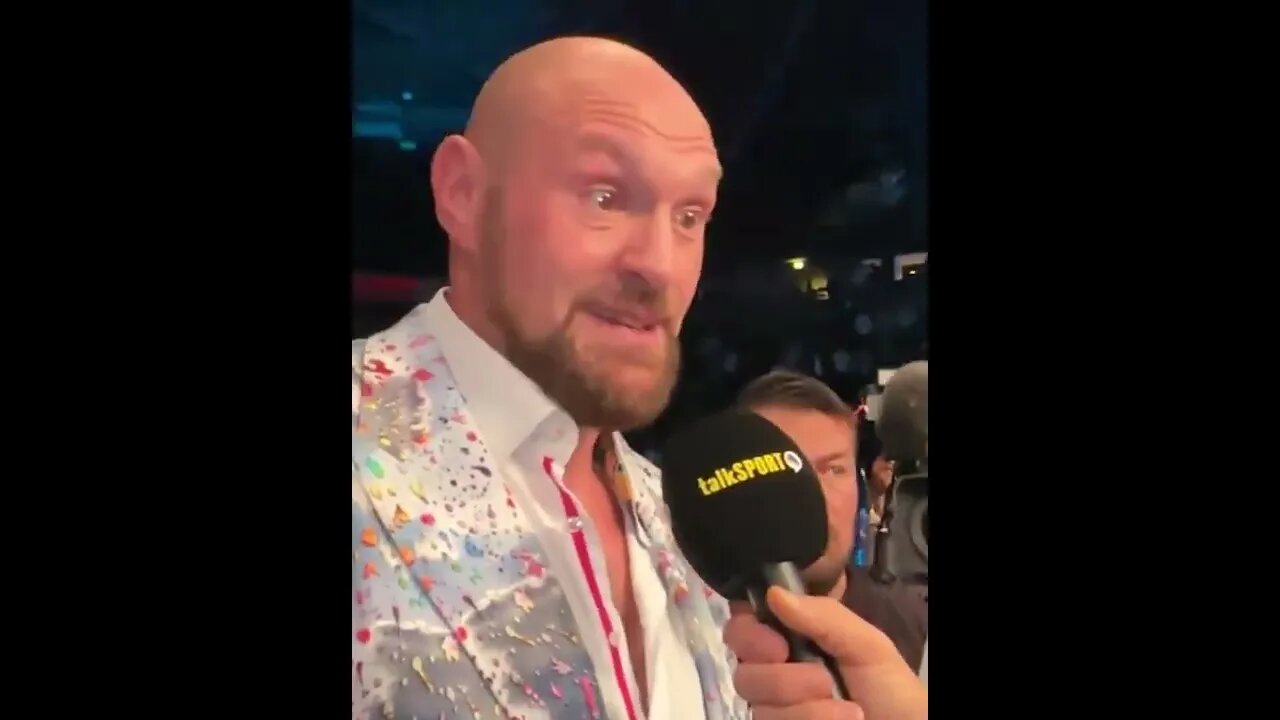 Tyson Fury looks focused