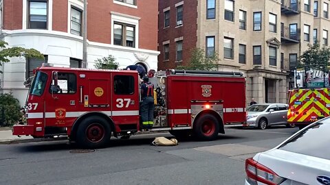 Boston fire department responded to a false alarm on Hemingway Street