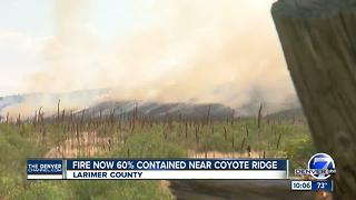 Spring Glade Fire burning between Fort Collins and Loveland