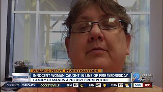 Innocent woman wounded in police shootout Wednesday