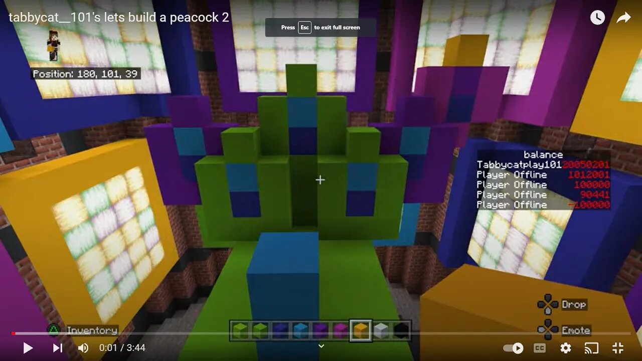 tabbycat__101's lets build a peacock 2