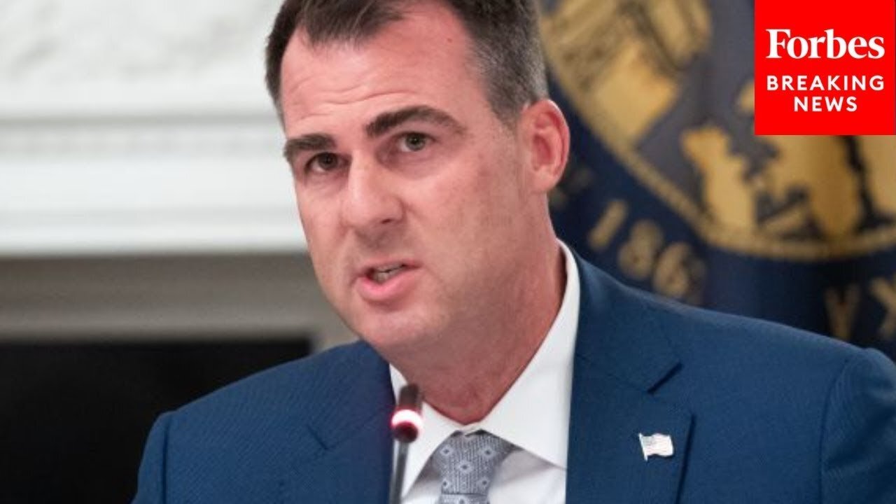 Gov. Kevin Stitt Holds Oklahoma State Board Of Equalization Meeting