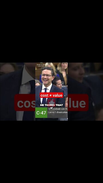 Trudeau thinks that if something costs more, it must be worth more