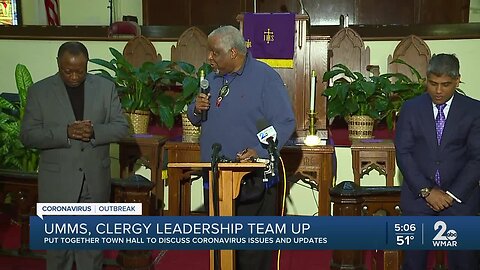 UMMS, clergy leadership team up to put together town hall to discuss coronavirus issues