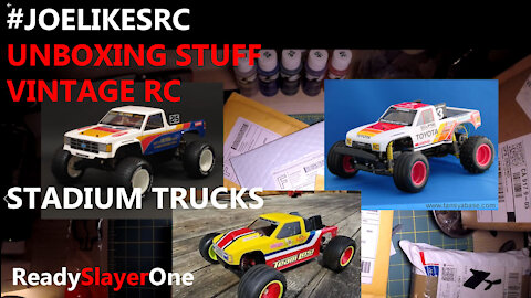 #JoeLikesRC Episode 1: Unboxing Stuff for My Vintage RC Stadium Trucks Part 1 (of 2).