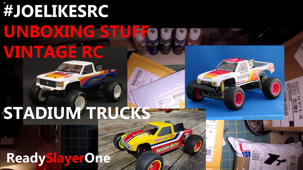 #JoeLikesRC Episode 1: Unboxing Stuff for My Vintage RC Stadium Trucks Part 1 (of 2).