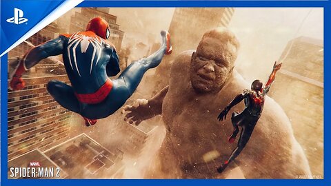 Spider-Man and Miles Morales vs Sandman (No Commentary) | Marvel's Spider-Man 2