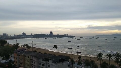 Looking at Pattaya Beach from Virgin Rooftop Bar