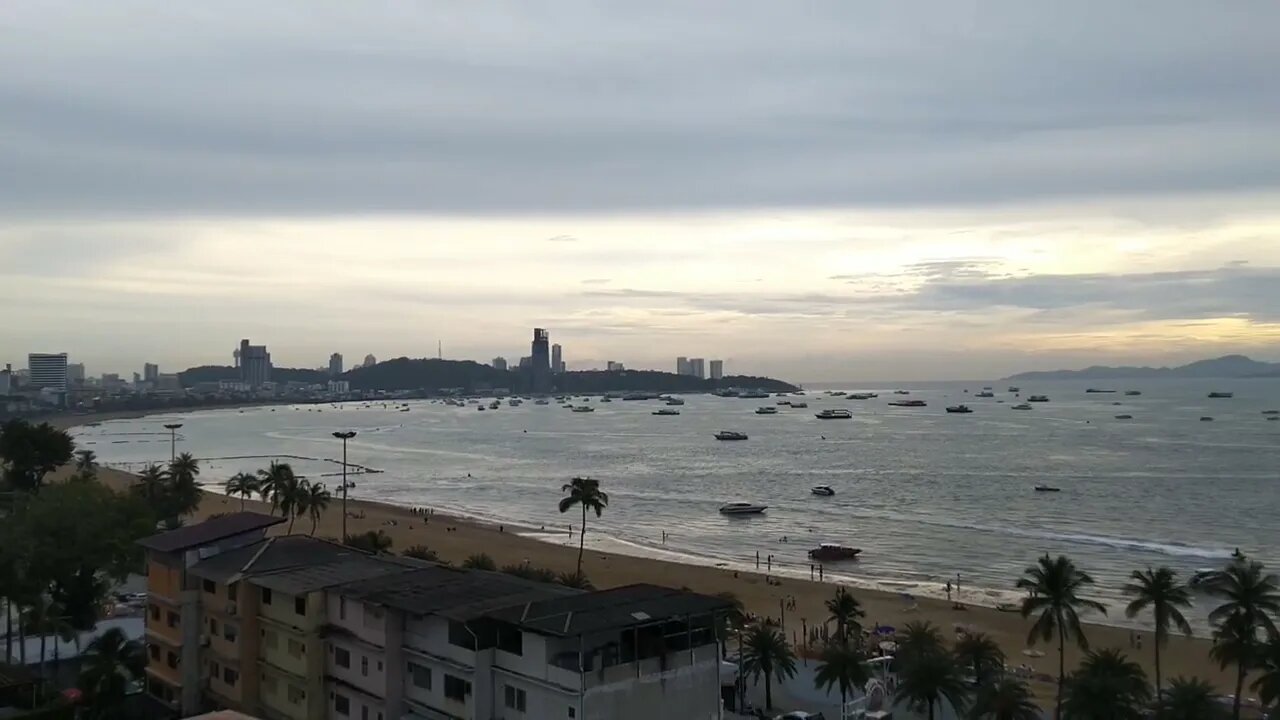 Looking at Pattaya Beach from Virgin Rooftop Bar