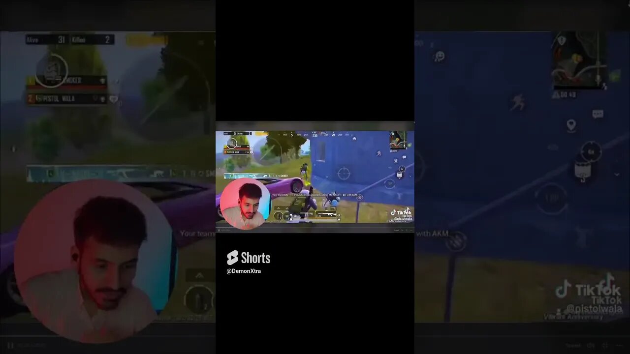 1v4 On Youtuber Squad #pubgmobile #demonx