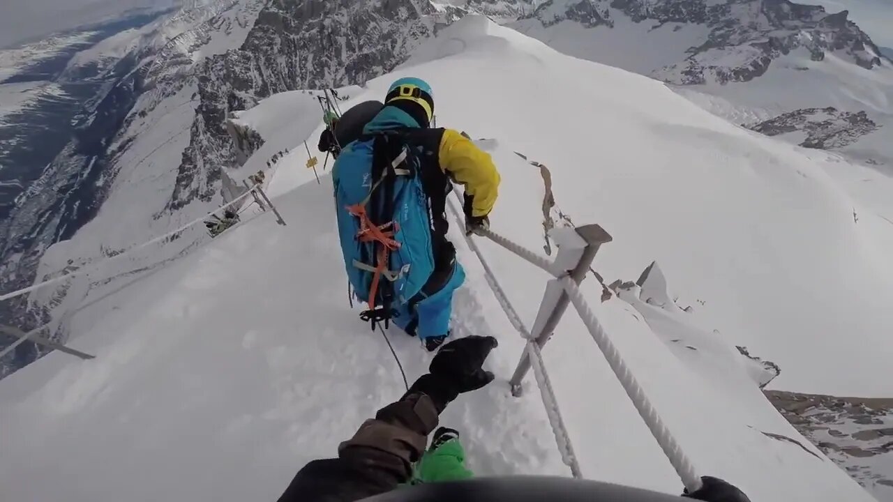 Aiguille du Midi 3800m - Vallee blanche - Snowboard Freeride-4