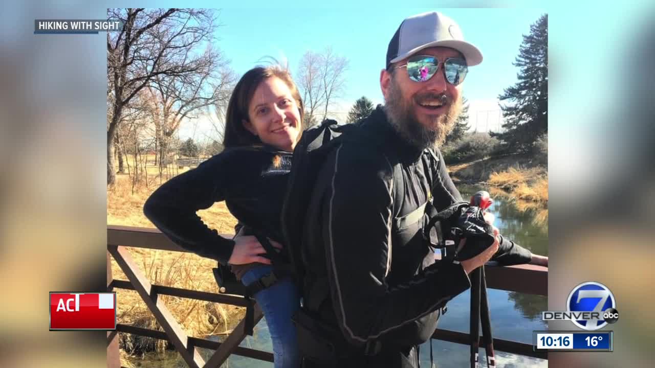 Hiking with Sight pair to scale a Colorado 14er