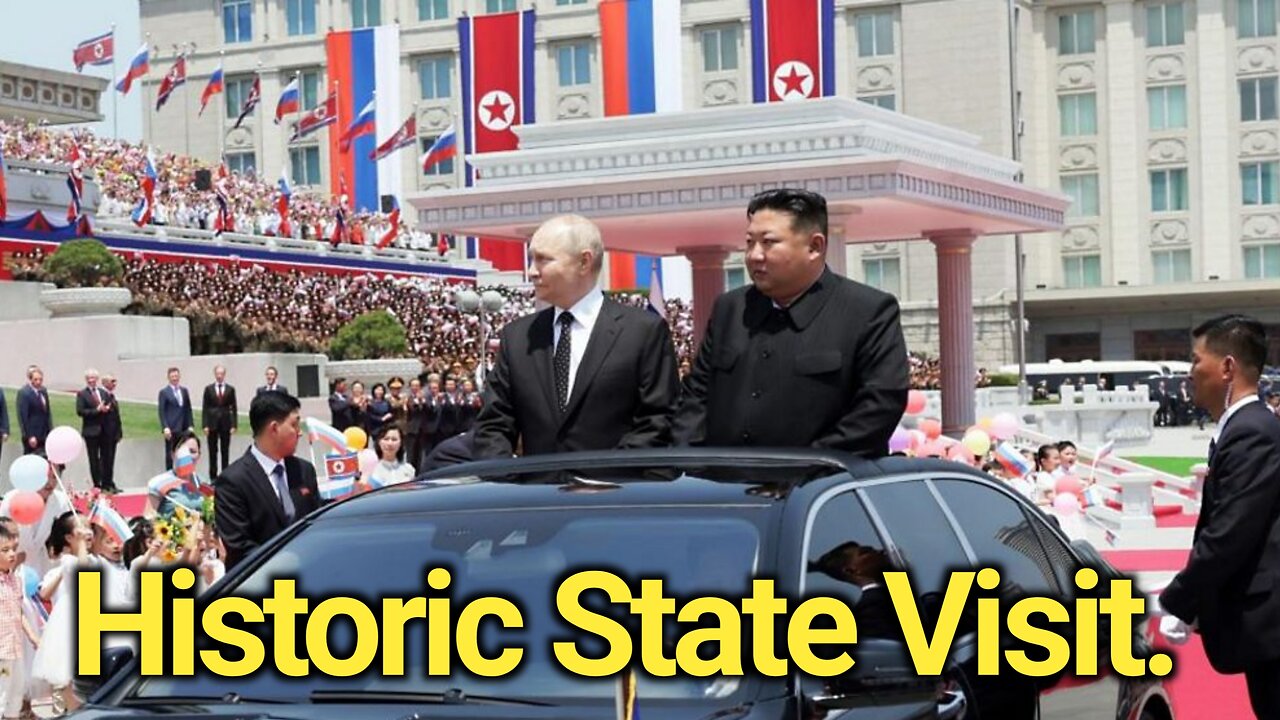 HISTORICAL VISIT: Kim Jong Un Drives Putin During Historic State Visit to North Korea